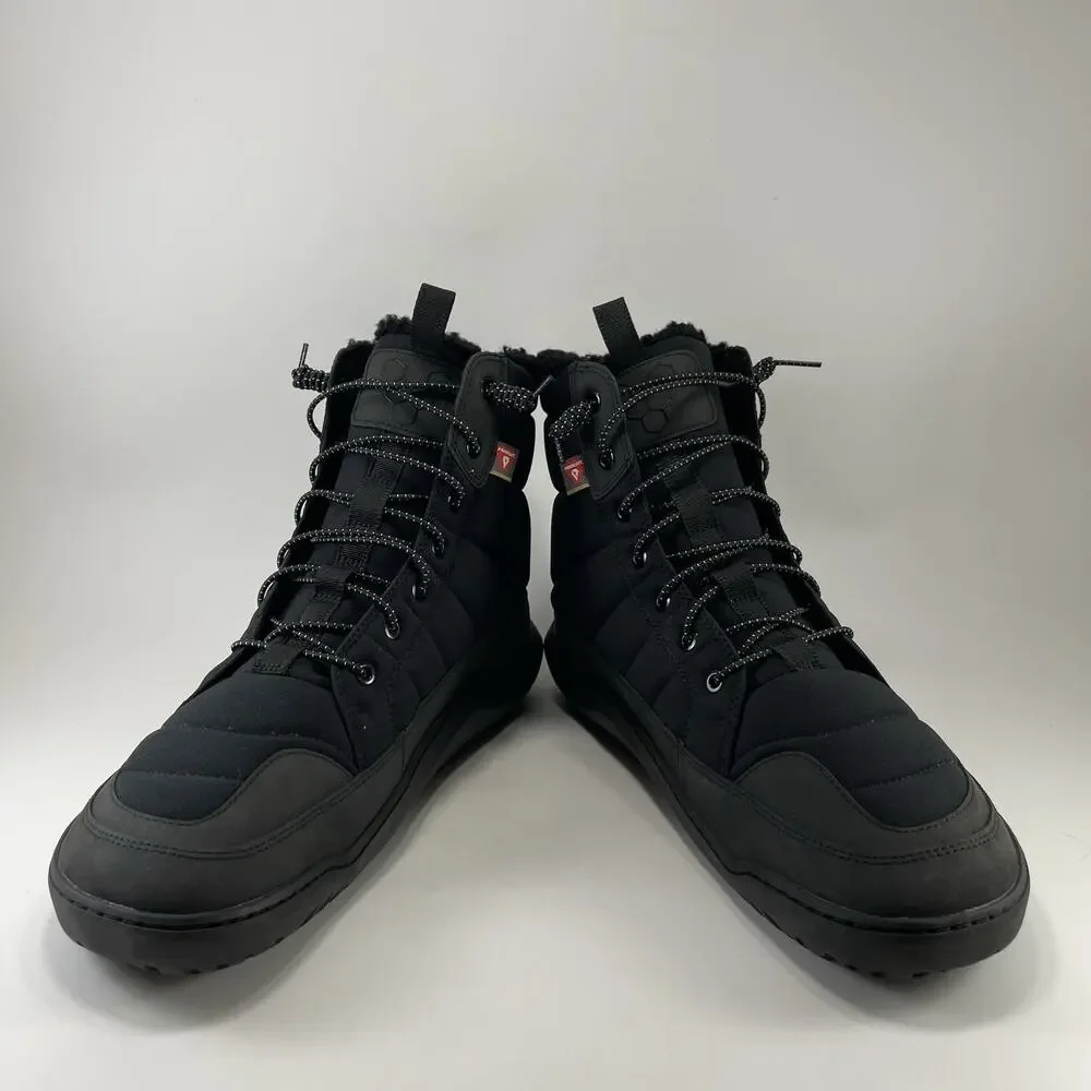 Vivobarefoot Scott Mens US 12 EU 45 Black Insulated Zero Drop Winter Boot